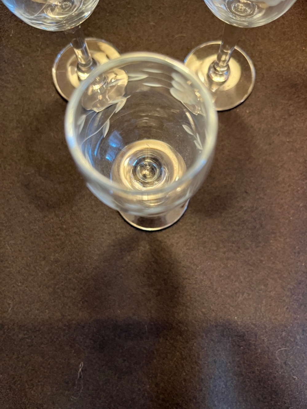 4 Princess House glasses Cordial Shot glasses Retired 4 “ Heritage Crystal - Picture 3 of 4